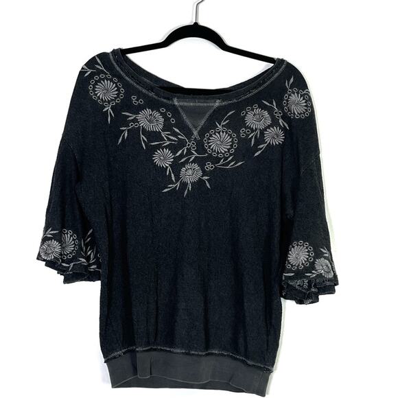 FREE PEOPLE Embroidered Pullover Sweater Size Small EUC - Picture 1 of 8